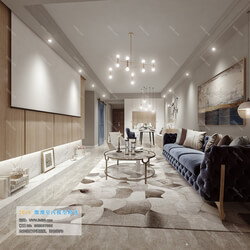 3D66 2019 Livingroom Postmodern style (B007) 
