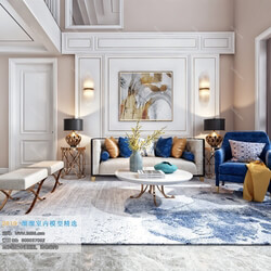 3D66 2019 Livingroom Postmodern style (B008) 