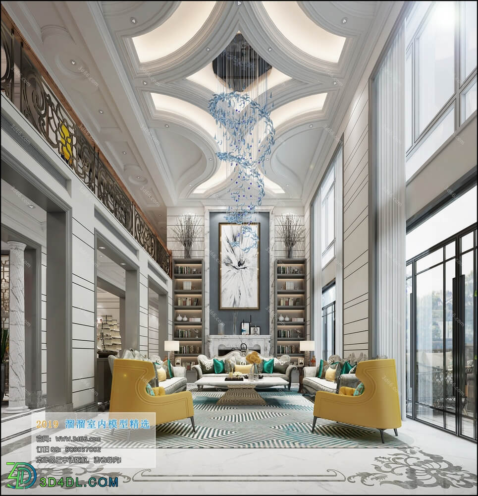 3D66 2019 Livingroom Postmodern style (B033)