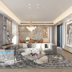 3D66 2019 Livingroom Postmodern style (B043) 