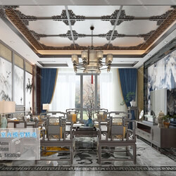 3D66 2019 Livingroom Southeast Asian style (F003) 