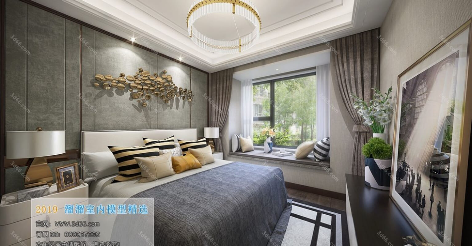 3D66 Bedroom Interior 2019 Style (01)