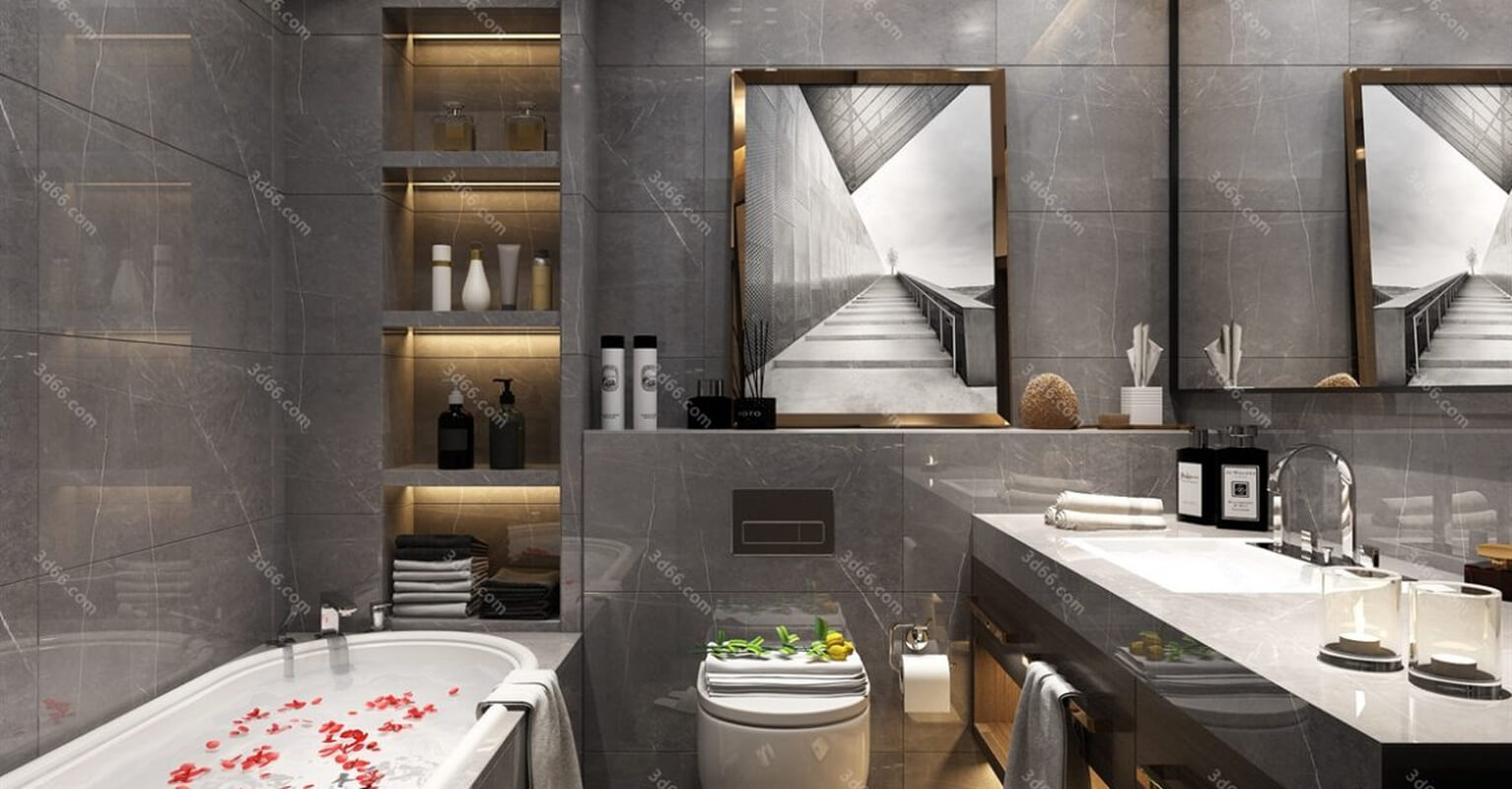 3D66 Toilet & Bathroom Interior 2019 Style (02)