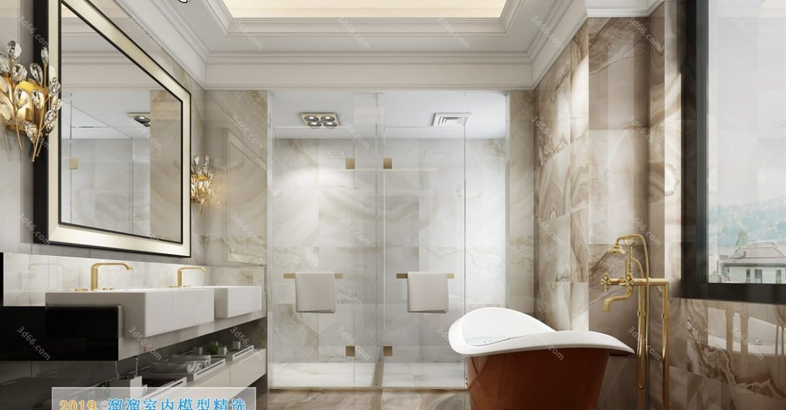 3D66 Toilet & Bathroom Interior 2019 Style (04)