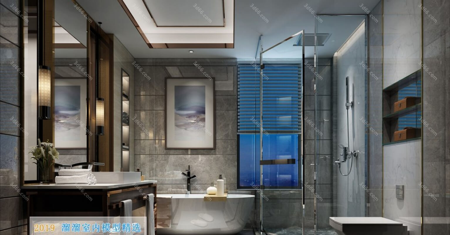 3D66 Toilet & Bathroom Interior 2019 Style (05)