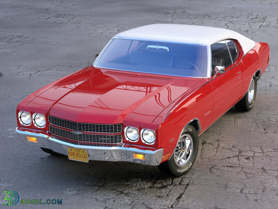 CgTrader American Classics Cars Chevelle Coupe 1970