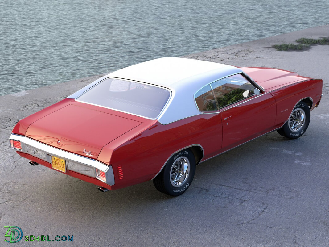 CgTrader American Classics Cars Chevelle Coupe 1970