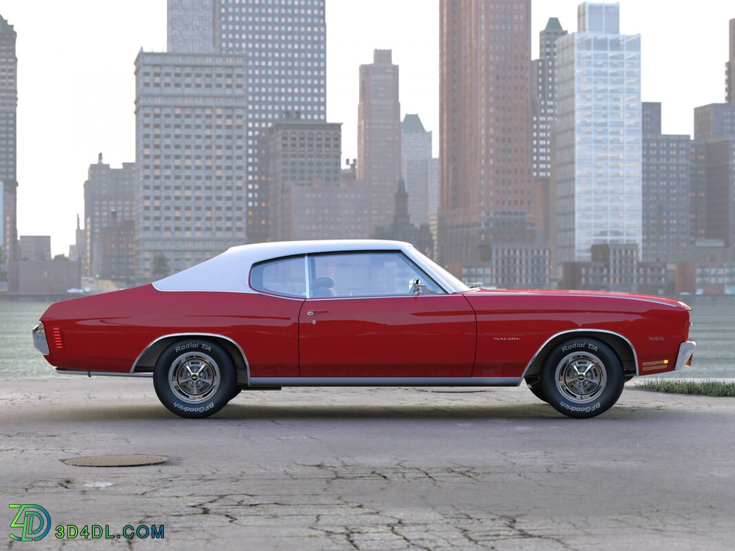 CgTrader American Classics Cars Chevelle Coupe 1970