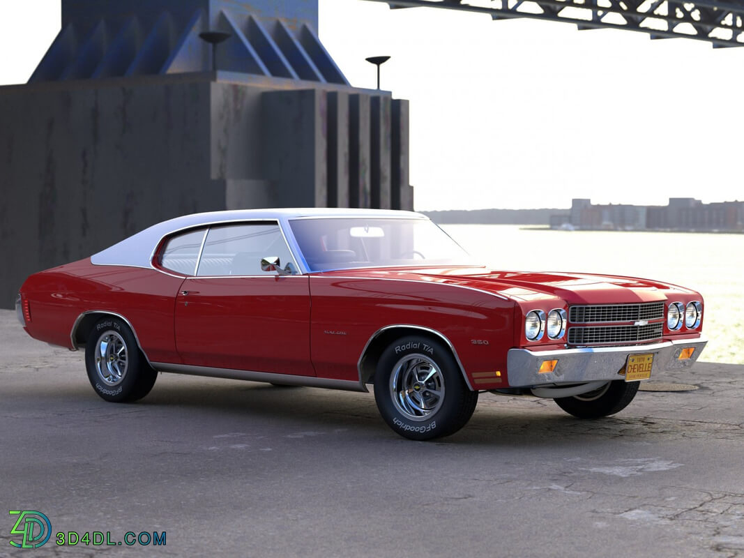 CgTrader American Classics Cars Chevelle Coupe 1970