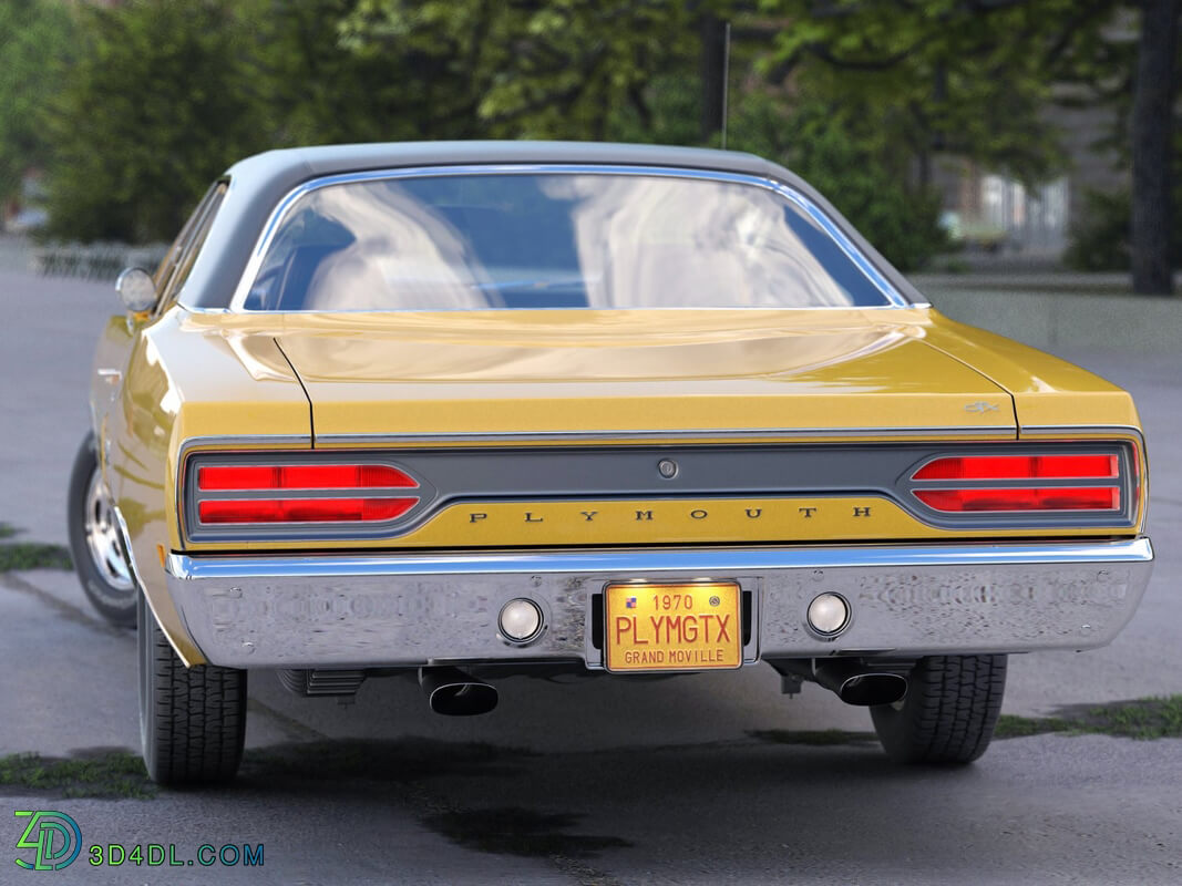 CgTrader American Classics Cars Plymouth GTX 1970