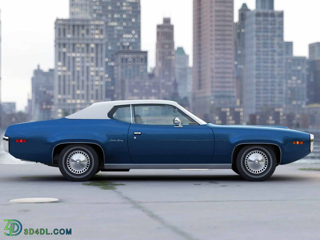 CgTrader American Classics Cars Plymouth Satellite 1971