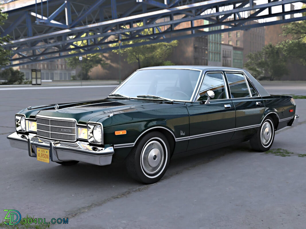 CgTrader American Classics Cars Plymouth Volare 1976
