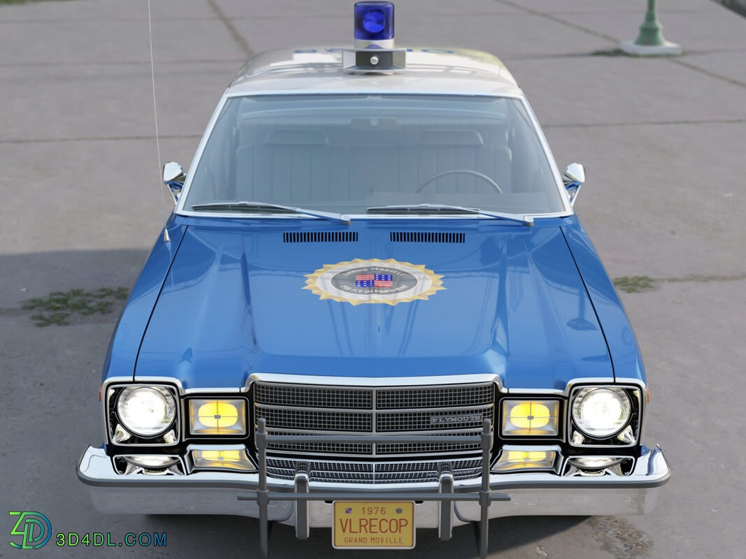 CgTrader American Classics Cars Plymouth Volare Police 1976