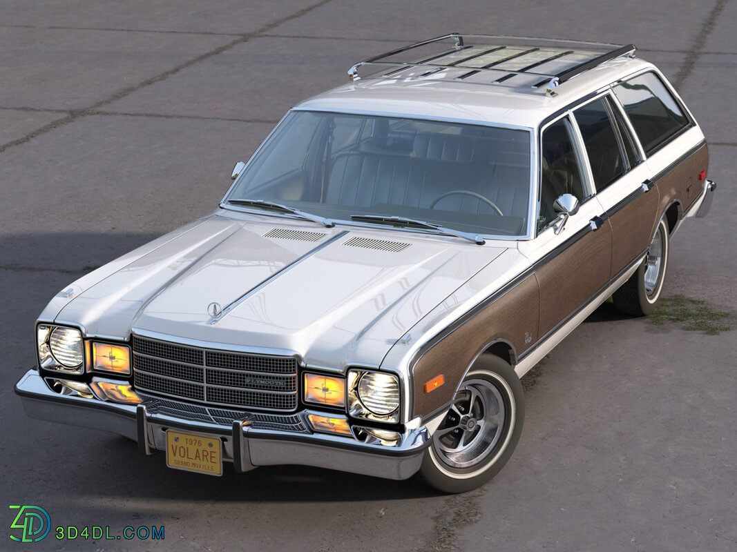 CgTrader American Classics Cars Plymouth Volare Wagon 1976