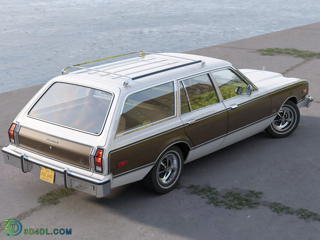 CgTrader American Classics Cars Plymouth Volare Wagon 1976