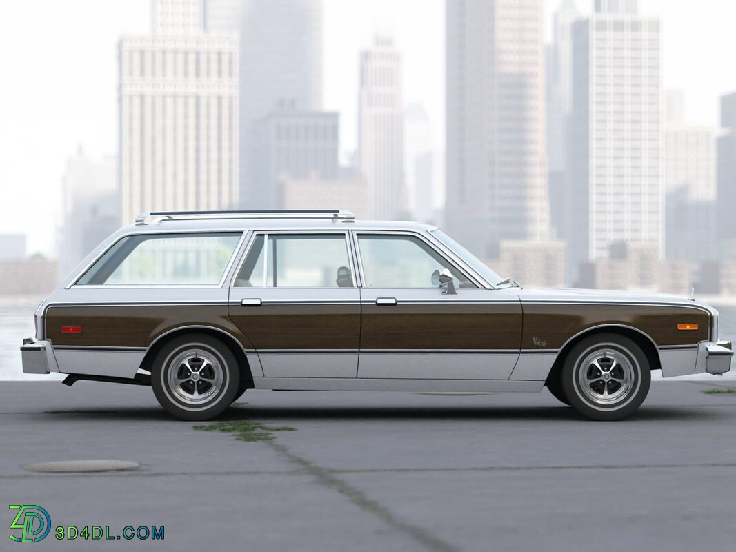 CgTrader American Classics Cars Plymouth Volare Wagon 1976