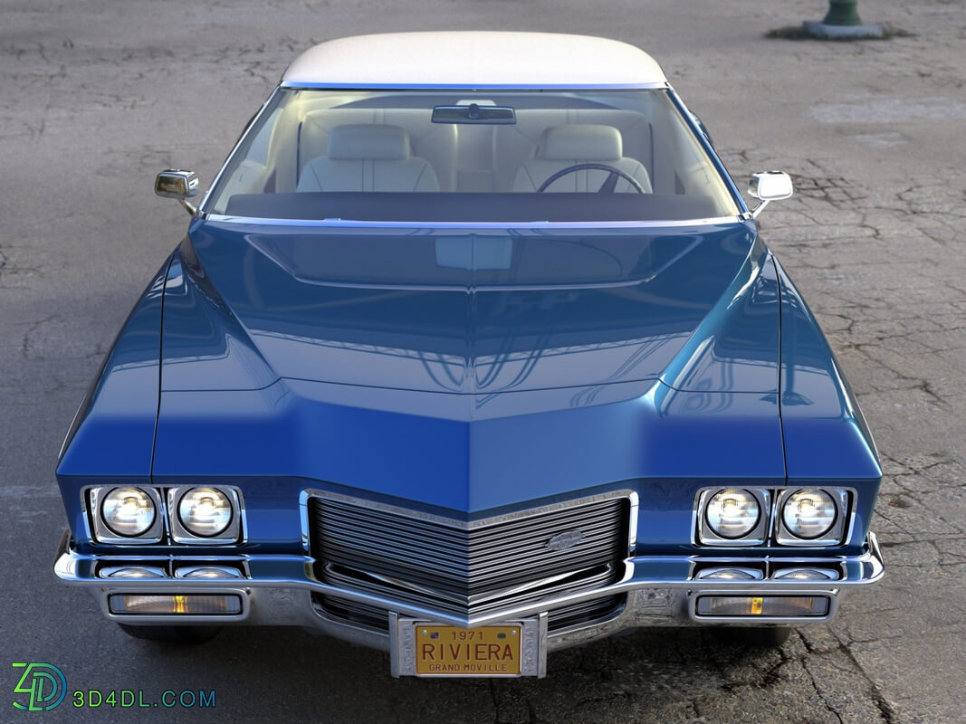 CgTrader American Classics Cars Riviera Coupe 1971