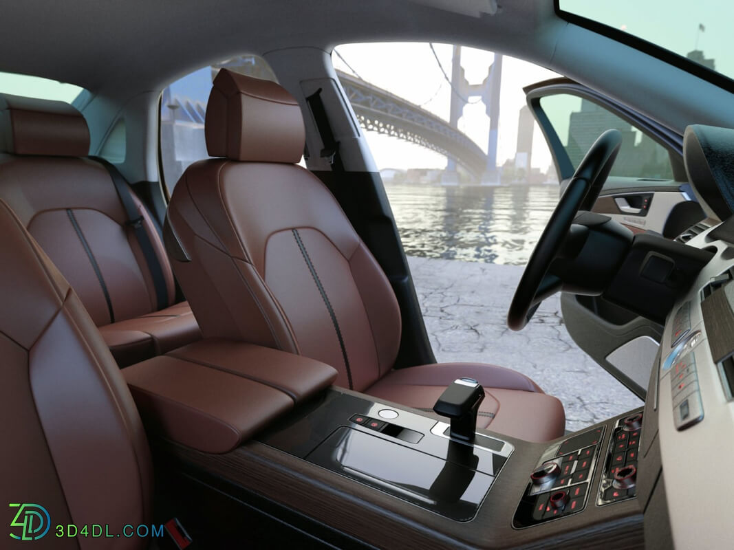 CgTrader Contemporary Cars Audi A8 2014