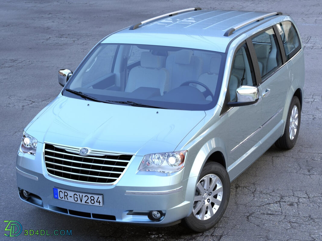 CgTrader Contemporary Cars Chrysler Grand Voyager 2010