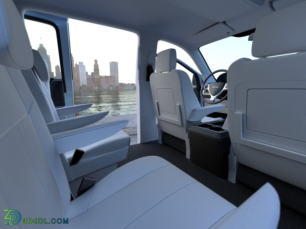 CgTrader Contemporary Cars Chrysler Grand Voyager 2010