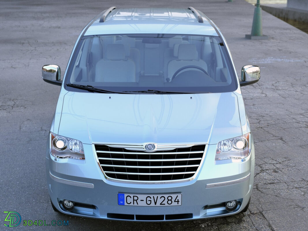 CgTrader Contemporary Cars Chrysler Grand Voyager 2010