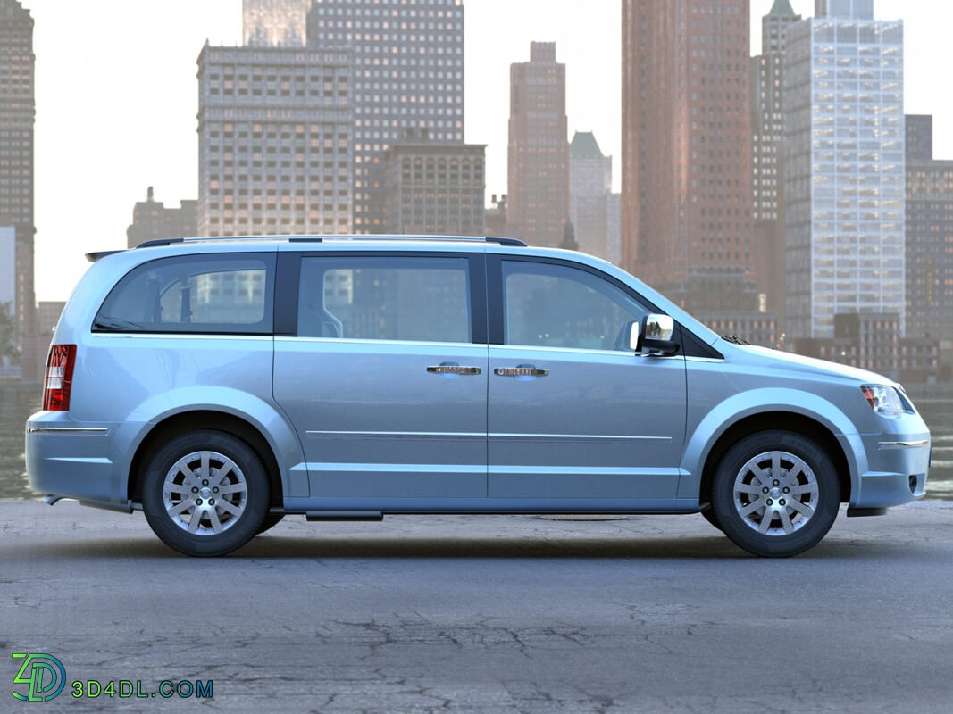 CgTrader Contemporary Cars Chrysler Grand Voyager 2010