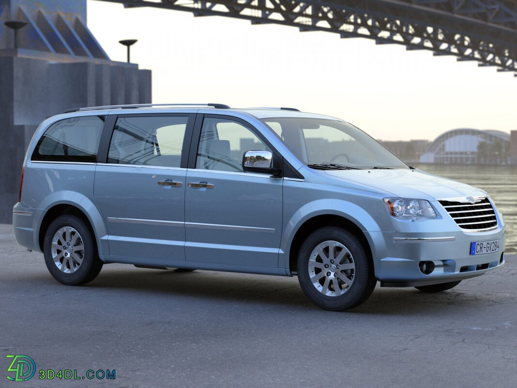 CgTrader Contemporary Cars Chrysler Grand Voyager 2010