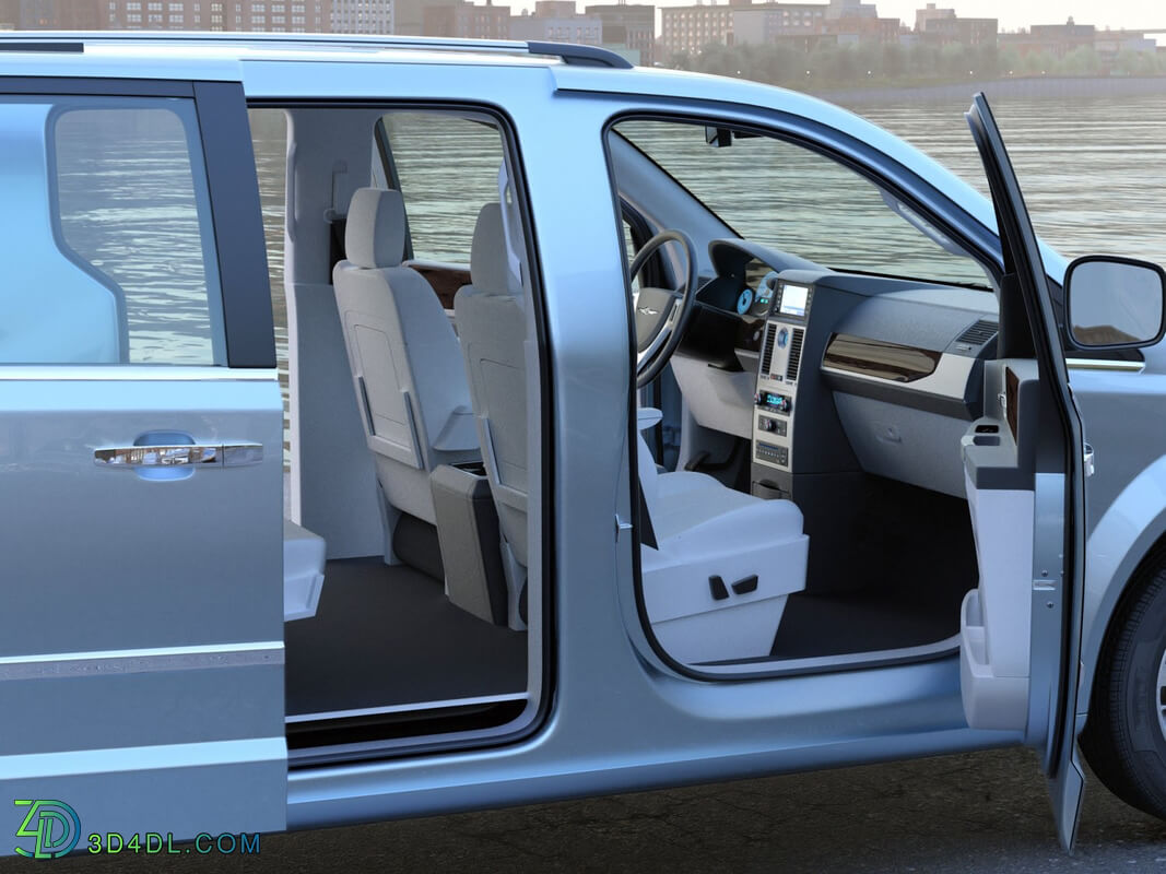 CgTrader Contemporary Cars Chrysler Grand Voyager 2010