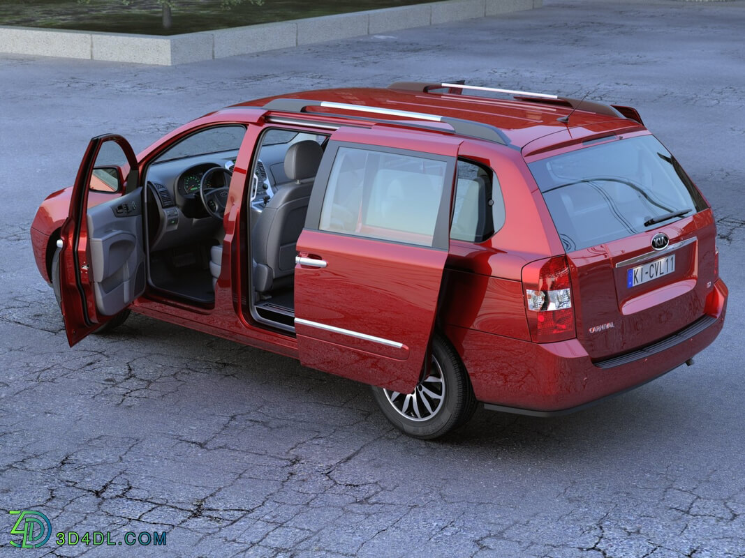 CgTrader Contemporary Cars Kia Carnival 2011