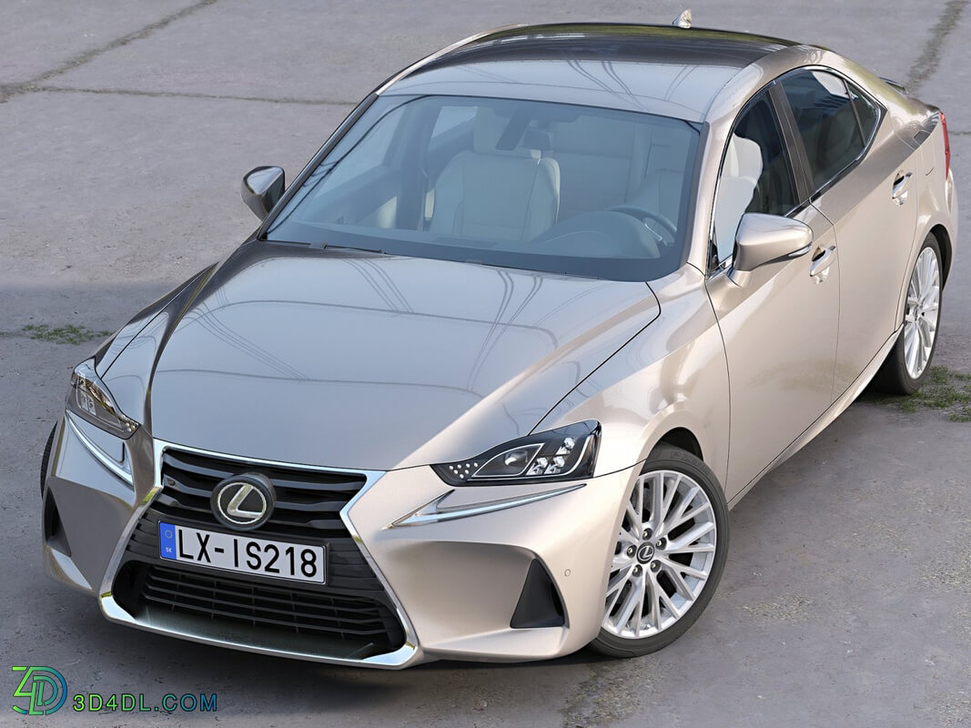 CgTrader Contemporary Cars Lexus IS 2018