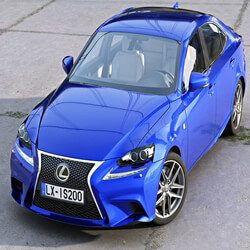 CgTrader Contemporary Cars Lexus IS F Sport 2016 