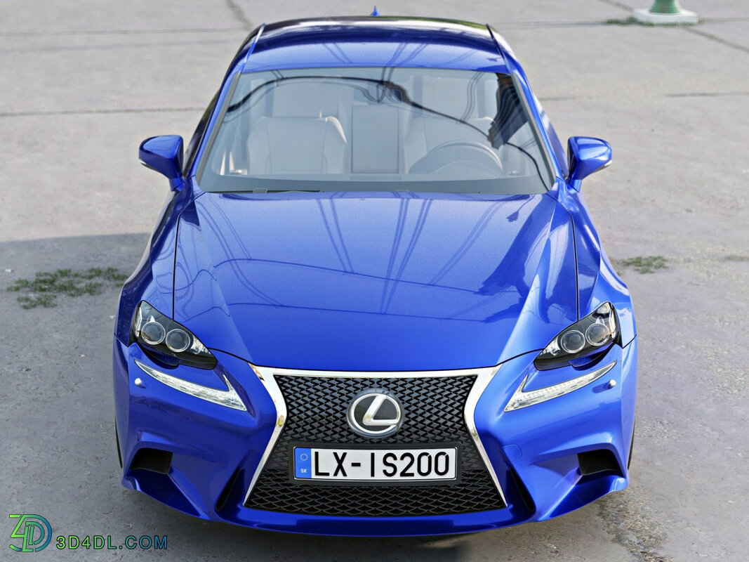CgTrader Contemporary Cars Lexus IS F Sport 2016
