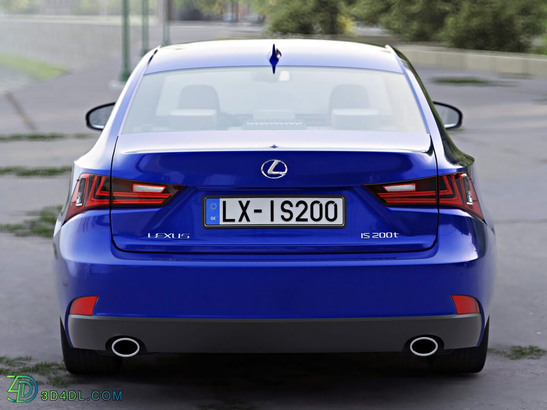 CgTrader Contemporary Cars Lexus IS F Sport 2016