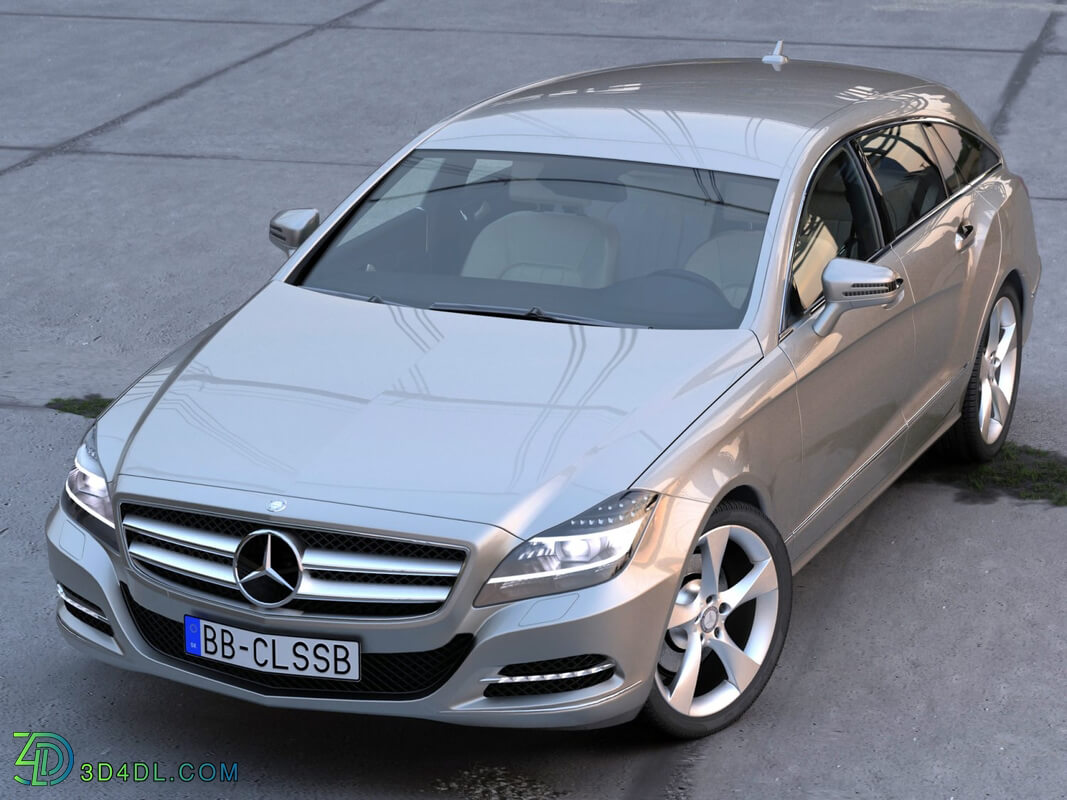 CgTrader Contemporary Cars Mercedes Benz CLS Shooting Brak