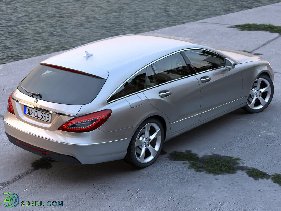 CgTrader Contemporary Cars Mercedes Benz CLS Shooting Brak