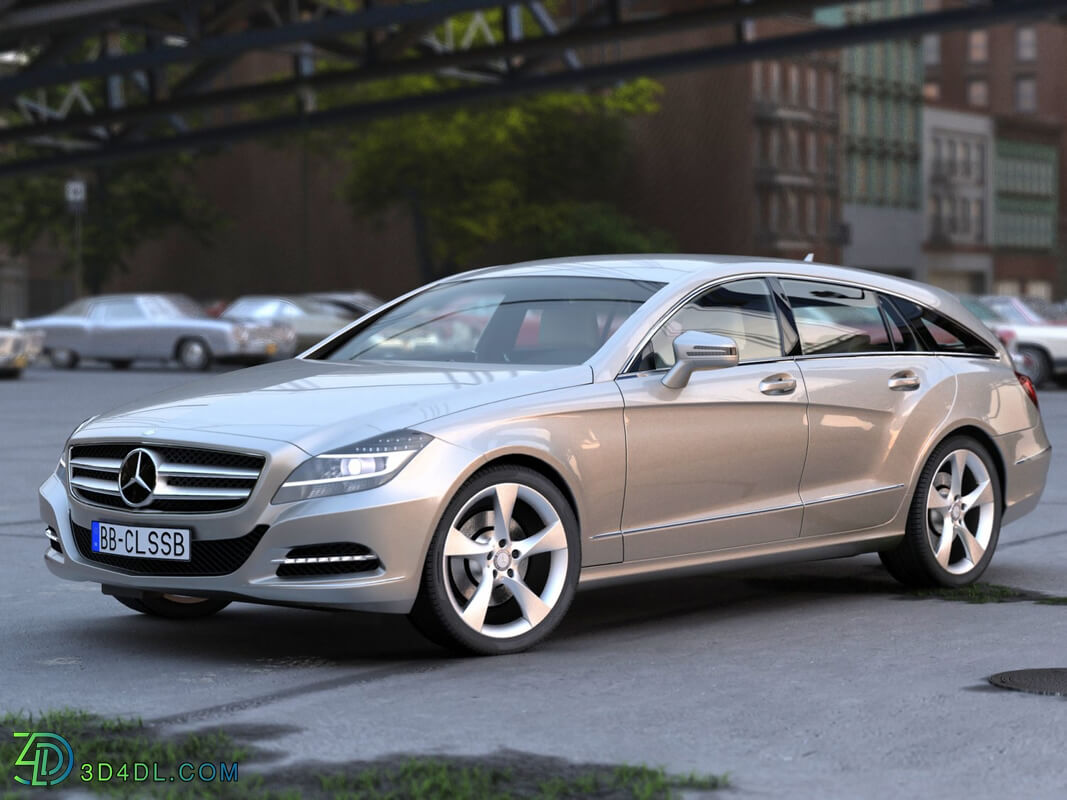 CgTrader Contemporary Cars Mercedes Benz CLS Shooting Brak