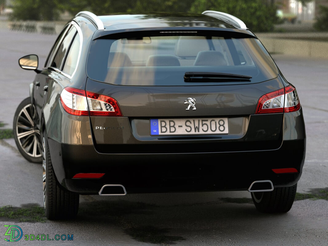 CgTrader Contemporary Cars Peugeot 508 SW 2013