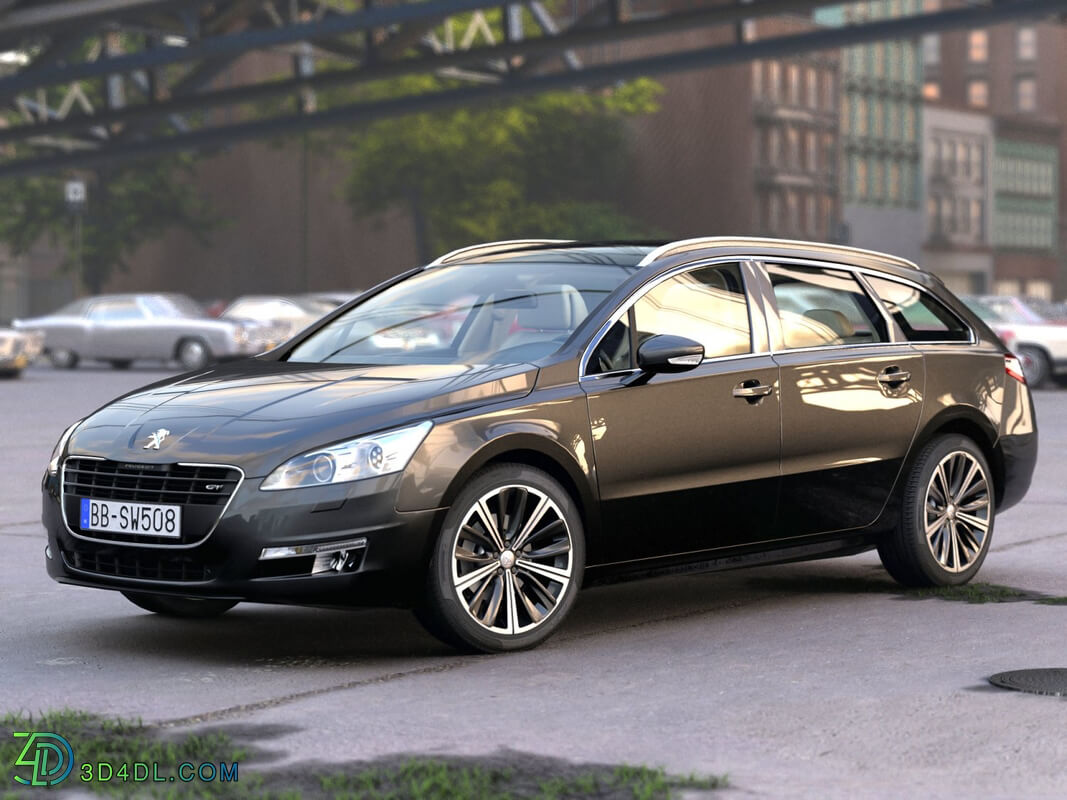 CgTrader Contemporary Cars Peugeot 508 SW 2013