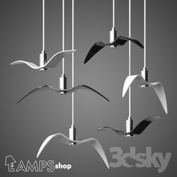 Ceiling light - Chandelier birds 