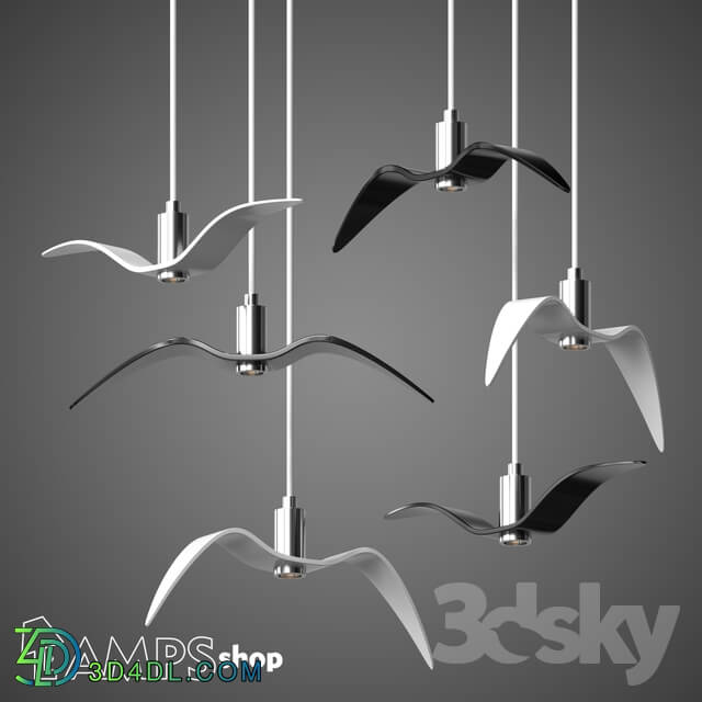 Ceiling light - Chandelier birds