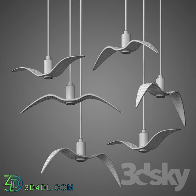 Ceiling light - Chandelier birds