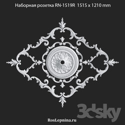 Decorative plaster - RosLepnina Stackable Socket RN-1519R 