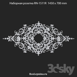 Decorative plaster - RosLepnina Stackable Socket RN-1511R 