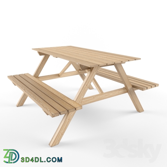 Table _ Chair - Picnic table