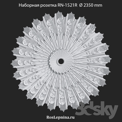 Decorative plaster - RosLepnina Stackable Socket RN-1521R 