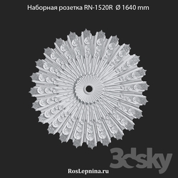 Decorative plaster - RosLepnina Stackable Socket RN-1520R 