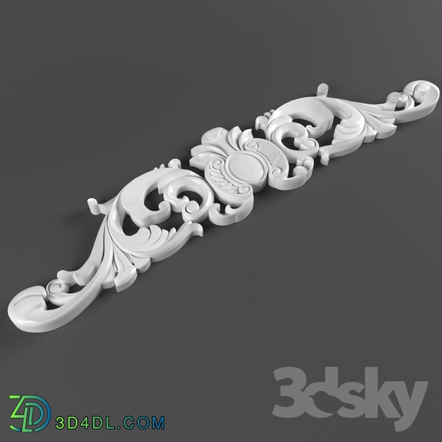 Decorative plaster - Stucco molding_ code .034