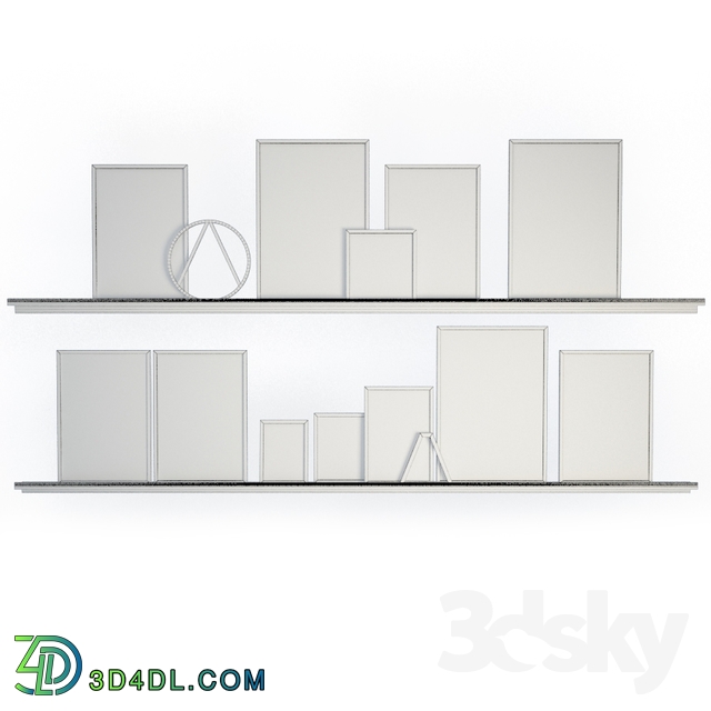 Decorative set - Black and white wall frames