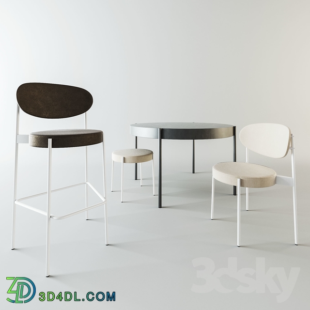 Table _ Chair - Series 430 collection by Verpan