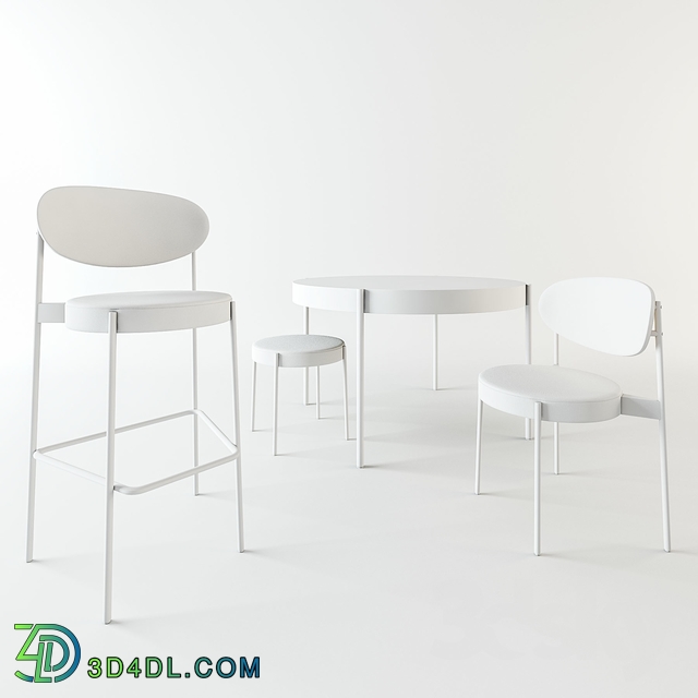 Table _ Chair - Series 430 collection by Verpan